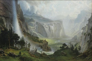 #158263) Domes of the Yosemite. Chromolithograph after Albert Bierstadt (1830-1902). ALBERT...