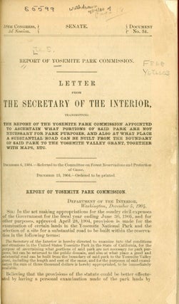 #158282) ... Report of Yosemite National Park Commission. Letter from the Secretary of the...