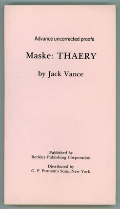 #158472) MASKE: THAERY. John Holbrook Vance, "Jack Vance."
