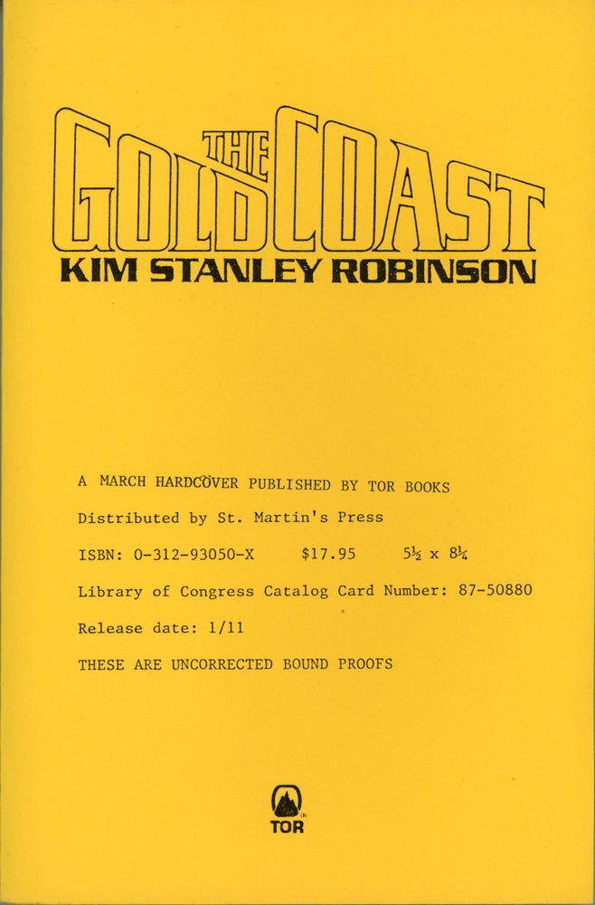 (#158779) THE GOLD COAST. Kim Stanley Robinson.