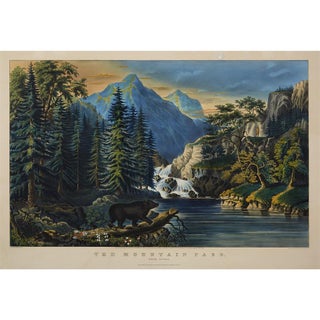 #158858) The Mountain Pass. / Sierra Nevada. CURRIER, IVES