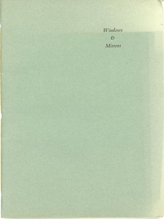 #159207) WINDOWS & MIRRORS: A CHAPBOOK OF POETRY FOR DEEP SOUTH CON XV. Michael Bishop