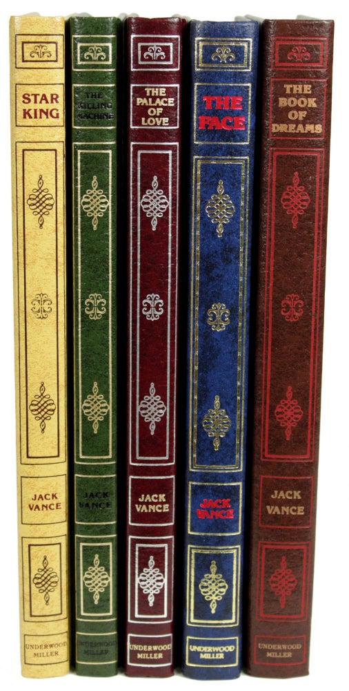 (#159517) THE DEMON PRINCE SERIES: THE STAR KING, THE KILLING MACHINE, THE PALACE OF LOVE, THE FACE and THE BOOK OF DREAMS. John Holbrook Vance, "Jack Vance."