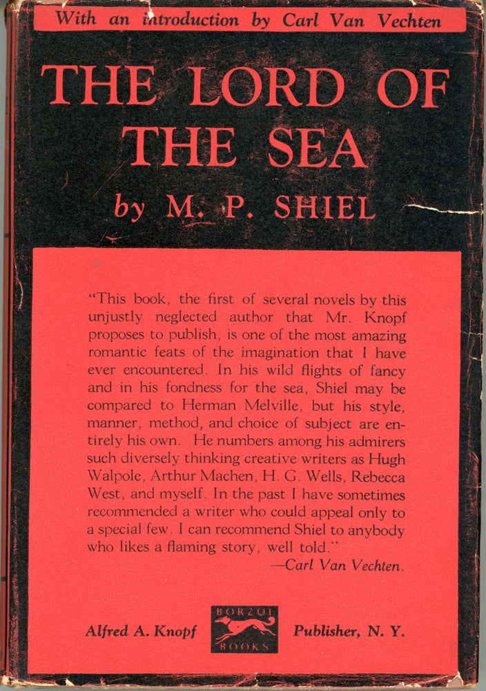 (#159655) THE LORD OF THE SEA. With an Introduction by Carl van Vechten. Shiel.