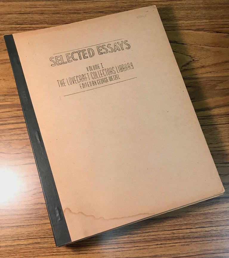(#160416) THE LOVECRAFT COLLECTORS LIBRARY: SELECTED ESSAYS [First and Second Series], SELECTED POETRY [First and Second Series], THE AMATEUR JOURNALIST, BIBLIOGRAPHIES and COMMENTARIES. Lovecraft.
