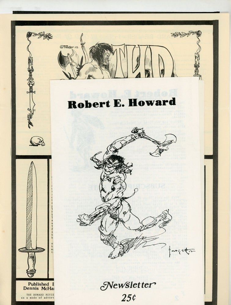 (#160682) Robert E. Howard, THE. January 1976-July 1976 . ROBERT E. HOWARD NEWSLETTER, Dennis McHaney, numbers.