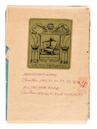 THE CHRISTMAS NUMBERS FROM HOUSEHOLD WORDS (1850-1858) AND ALL THE YEAR ROUND (1859-1867), COMPLETE. The Jean Hersholt set.