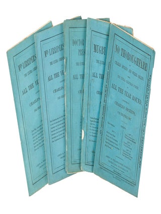 THE CHRISTMAS NUMBERS FROM HOUSEHOLD WORDS (1850-1858) AND ALL THE YEAR ROUND (1859-1867), COMPLETE. The Jean Hersholt set.
