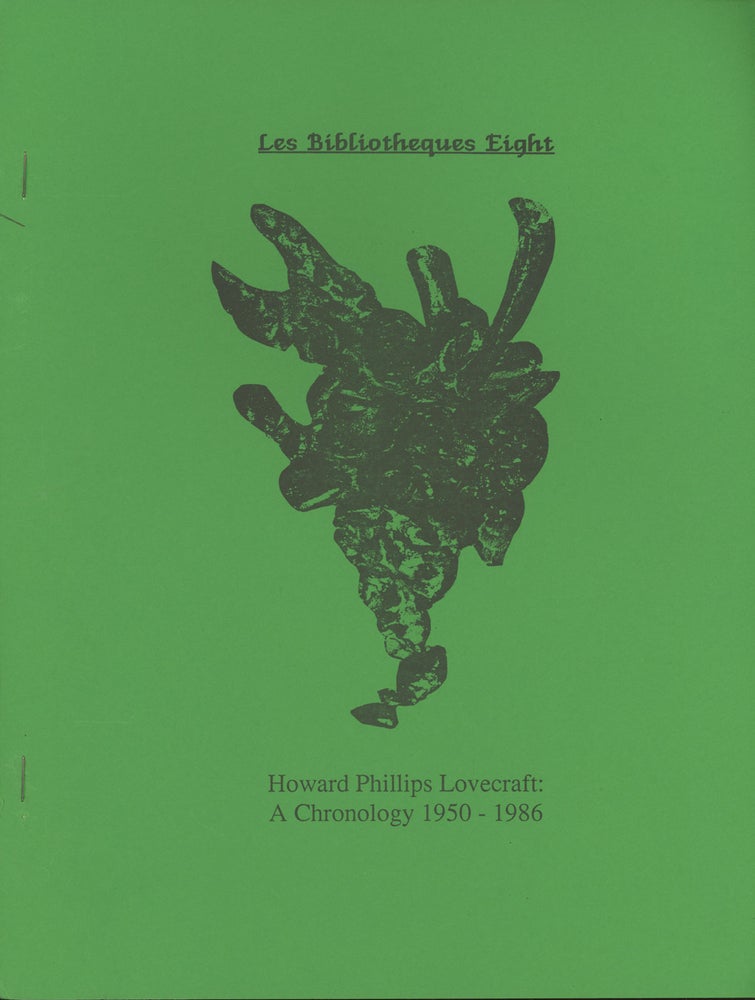 (#161219) Howard Phillips Lovecraft, LES BIBLIOTHEQUES. April 1984-April 1987 ., Joe Bell, numbers.