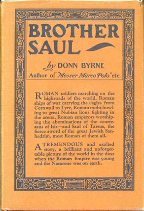 #161385) BROTHER SAUL. Donn Byrne, Brian Oswald Donn Byrne