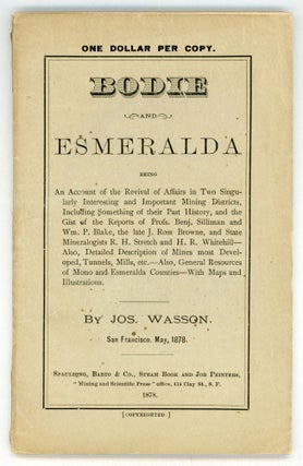 #162202) BODIE AND ESMERALDA BEING AN ACCOUNT OF THE REVIVAL OF AFFAIRS IN TWO SINGULARLY...