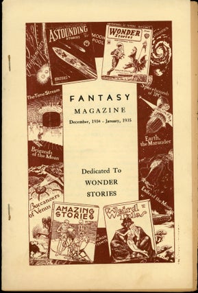 #162805) FANTASY MAGAZINE . December 1934-January 1935 ., Julius Schwartz, number 3 volume 4,...