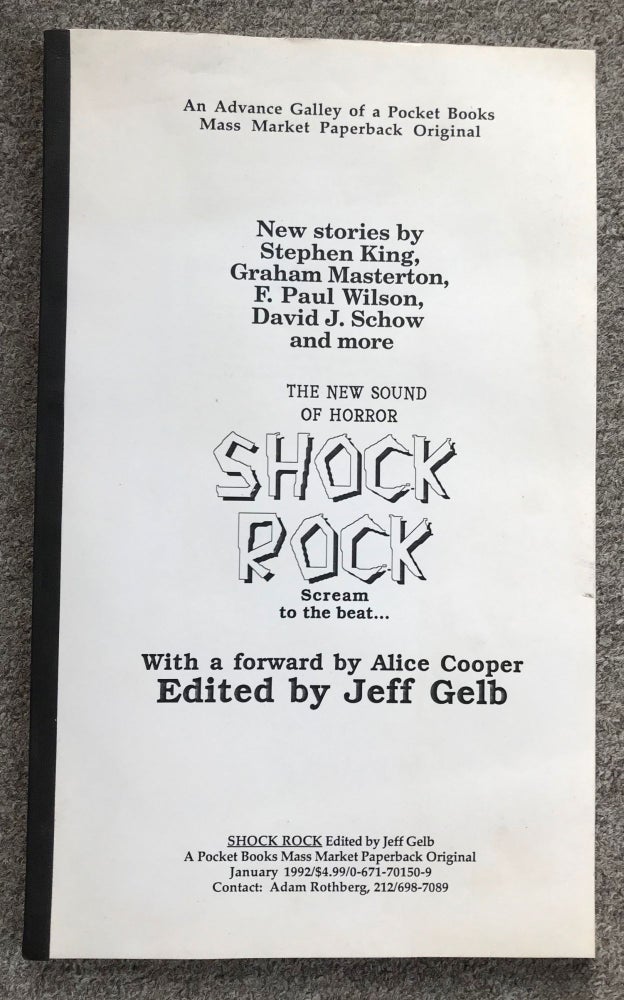(#163201) SHOCK ROCK. Jeff Gelb.