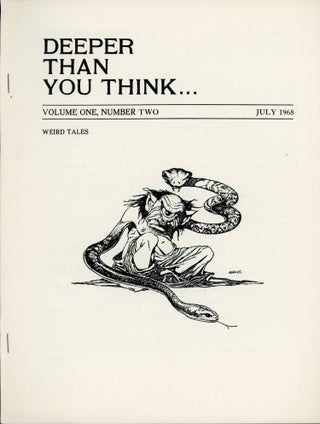 #163698) DEEPER THAN YOU THINK. July 1968 ., Joel Jay Frieman, number 2 volume 1