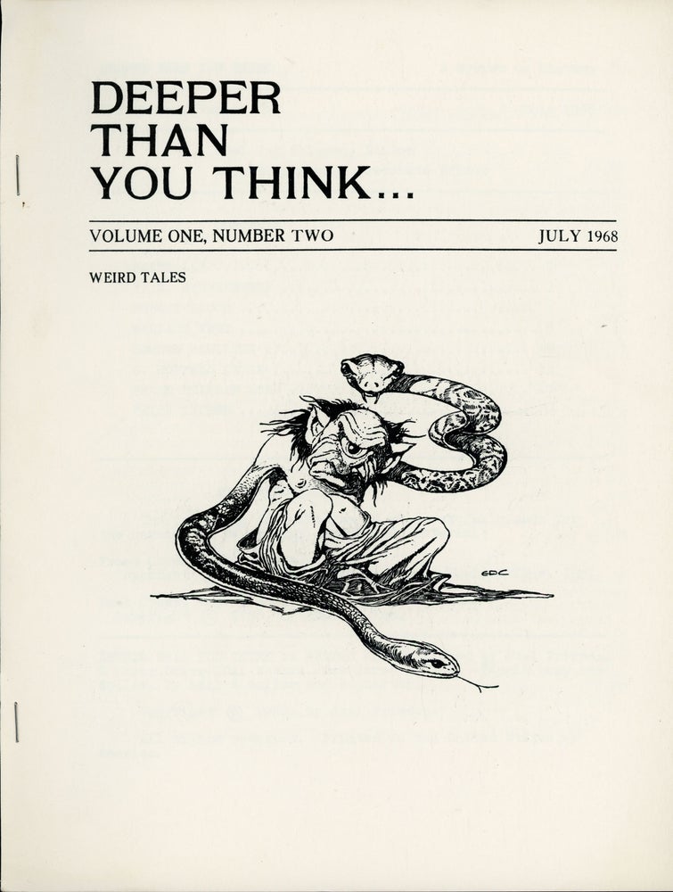 (#163698) DEEPER THAN YOU THINK. July 1968 ., Joel Jay Frieman, number 2 volume 1.