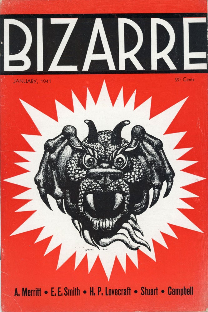 (#163787) BIZARRE . January 1941 ., Jack Chapman Miske, Walter E. Marconette, number 1 volume 4, formerly SCIENTI-SNAPS.