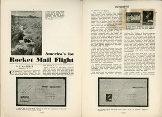 #163925) Rocket Mail, THE AIRPOST JOURNAL. October 1935 ., Walter J. Conrath, number 1 volume 7