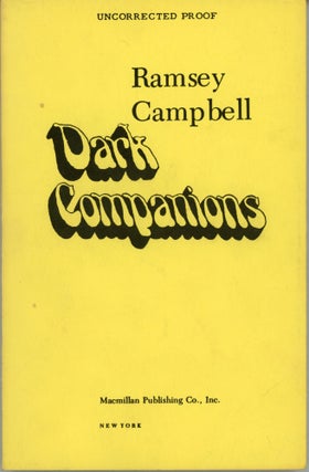 #163990) DARK COMPANIONS. Ramsey Campbell