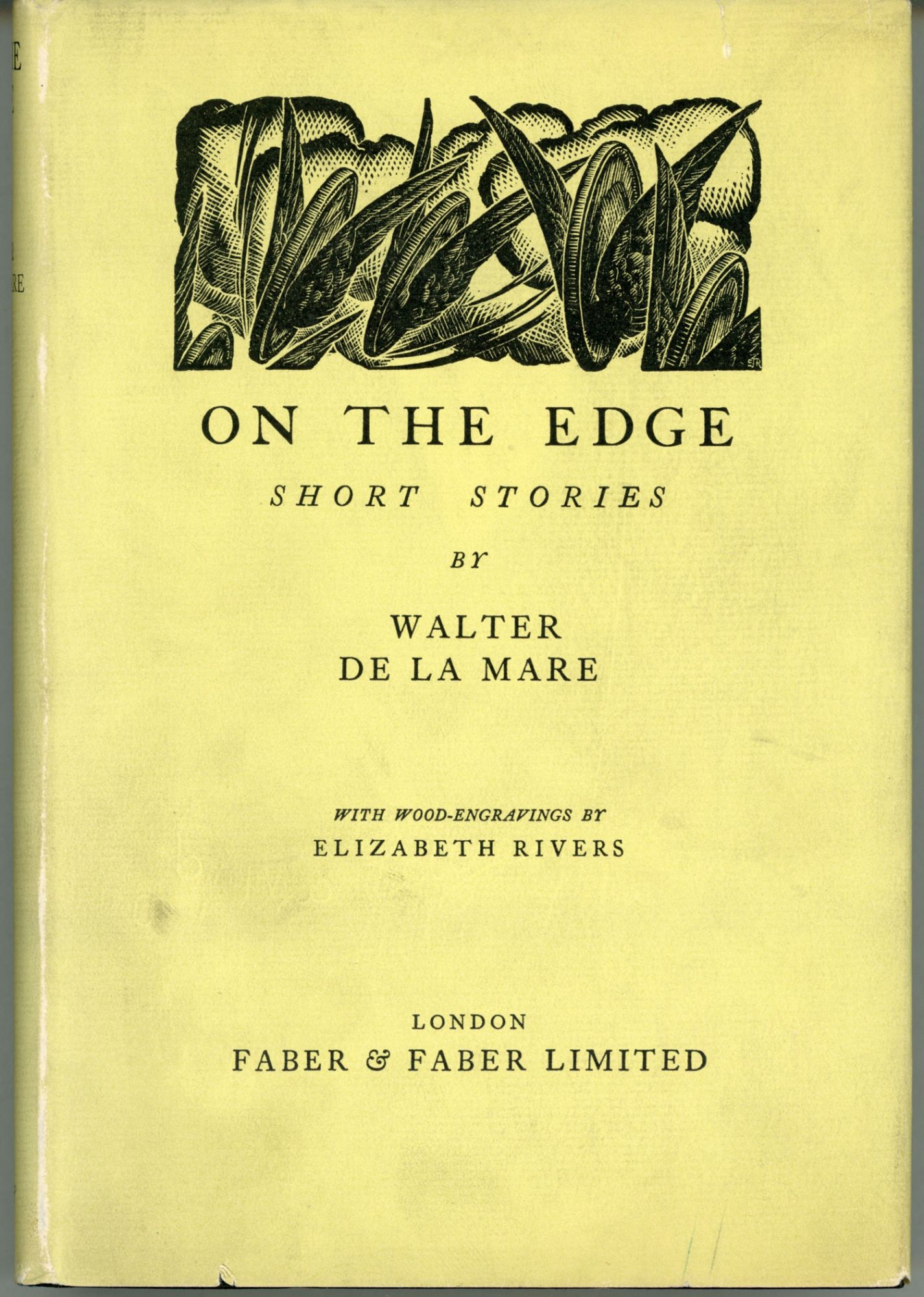 ON THE EDGE: SHORT STORIES by Walter De la Mare on L. W. Currey, Inc