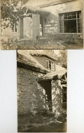 #164270) TWO PHOTOGRAPHS OF AUGUST DERLETH'S RESIDENCE, PLACE OF HAWKS, TAKEN IN 1940 BY EPHRAIM...