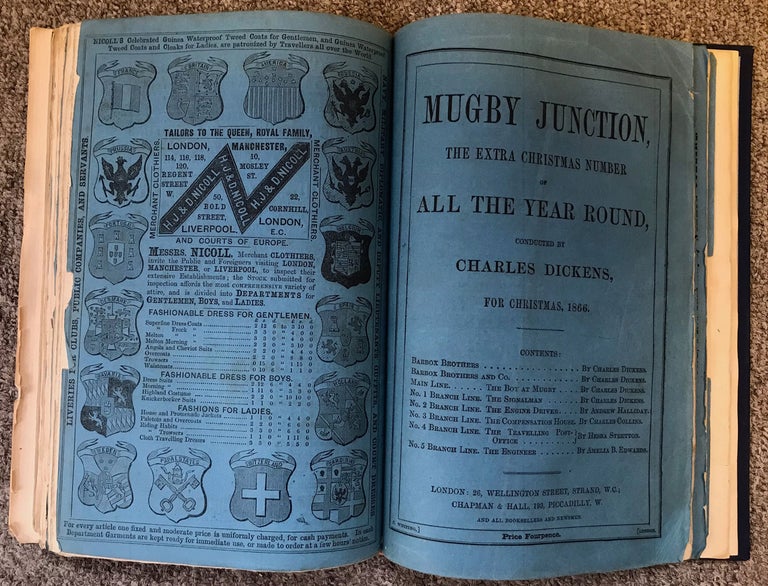 (#164477) THE CHRISTMAS NUMBERS FROM ALL THE YEAR ROUND (1859; 1862-1867). Charles Dickens, Wilkie Collins, William.