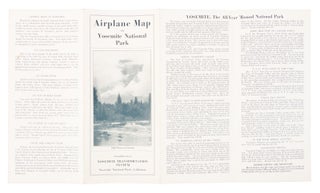 Airplane map of Yosemite National Park compliments of Yosemite Transportation System Yosemite National Park, California [cover title].