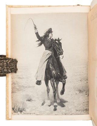 CACHE LA POUDRE: THE ROMANCE OF A TENDERFOOT IN THE DAYS OF CUSTER ... Illustrated from Paintings by Charles Schreyvogel, Edward W. Deming and Henry Fangel, Also by Many Photographs and Numerous Human Documents.