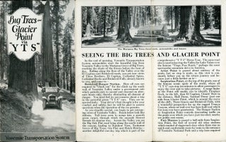#164817) Big Trees -- Glacier Point via "Y T S" [cover title]. YOSEMITE TRANSPORTATION SYSTEM