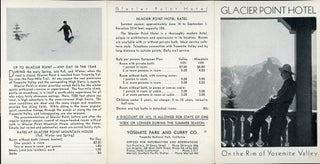 #164829) Glacier Point Hotel on the rim of Yosemite Valley [cover title]. YOSEMITE PARK AND CURRY...