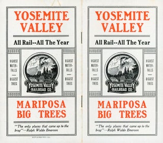 #164832) Yosemite Valley all rail -- all the year ... Mariposa Big Trees. YOSEMITE VALLEY...