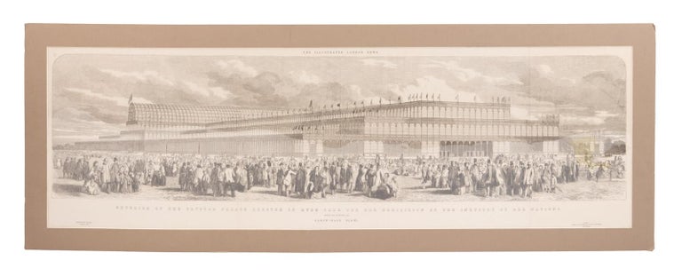 (#164934) EXTERIOR OF THE CRYSTAL PALACE ERECTED IN HYDE PARK FOR THE EXHIBITION OF THE INDUSTRY OF ALL NATIONS: THE ILLUSTRATED LONDON NEWS. London Crystal Palace, The Illustrated London News.