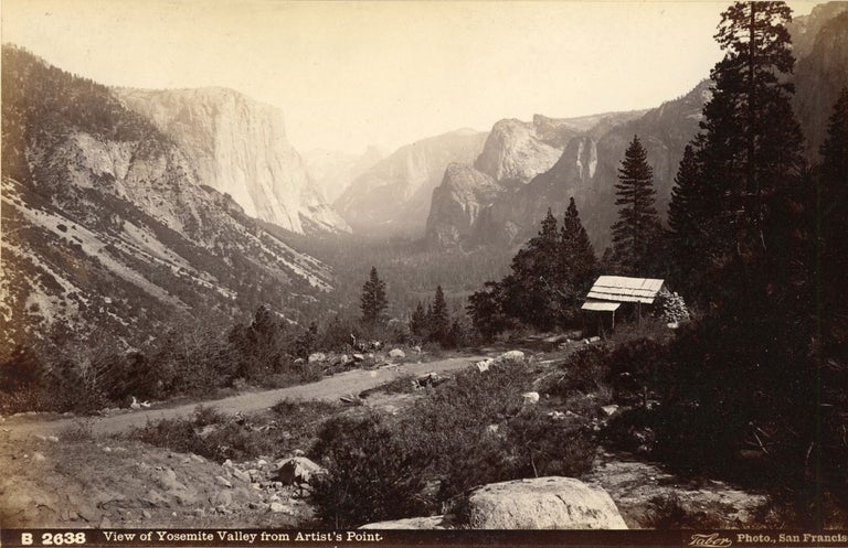 (#164936) [Yosemite Valley] View of Yosemite Valley from Artist's Point. Albumen photograph. ISAIAH WEST TABER.