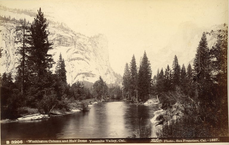 (#164937) [Yosemite Valley] Washington Column and Half Dome, Yosemite Valley, Cal. Albumen photograph. ISAIAH WEST TABER.