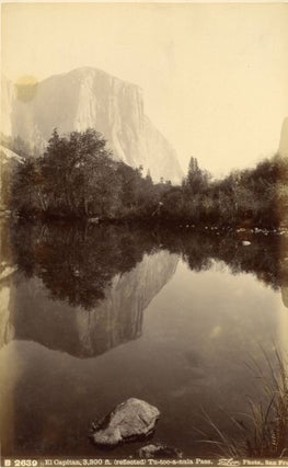 [Yosemite Valley] Washington Column and Half Dome, Yosemite Valley, Cal. Albumen photograph.