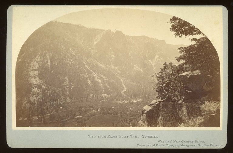(#164949) [Yosemite Valley] View from Eagle Point Trail, Yosemite. Albumen print. CARLETON E. WATKINS.