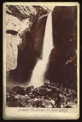 #164952) [Yosemite Valley] Lower Yo Semite Fall 600 ft. Albumen print. GUSTAVUS FAGERSTEEN