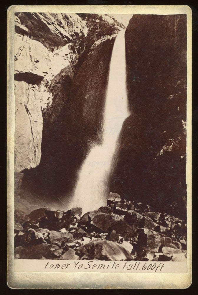 (#164952) [Yosemite Valley] Lower Yo Semite Fall 600 ft. Albumen print. GUSTAVUS FAGERSTEEN.