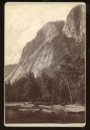 #164953) [Yosemite Valley] Untitled [Merced River and valley wall below Glacier Point]. Albumen...
