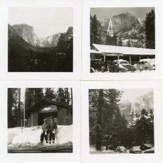 [Yosemite Valley] Vernacular photography. An album of snapshots of Yosemite Valley in the winter, late 1930s or early 1940s.