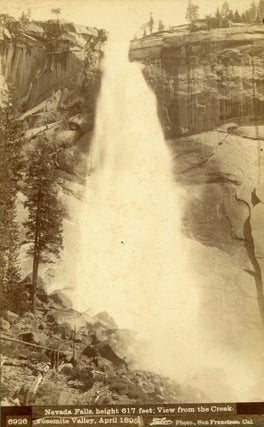 #165038) [Yosemite Valley] Nevada Falls, height 617 feet; view from the creek. Yosemite Valley,...