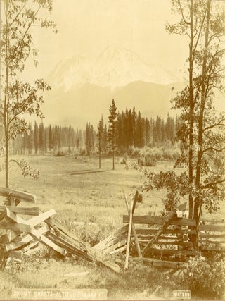 #165042) MT. SHASTA -- ALTITUDE 14,444 FT. Albumen print. California, Shasta County, Mount Shasta