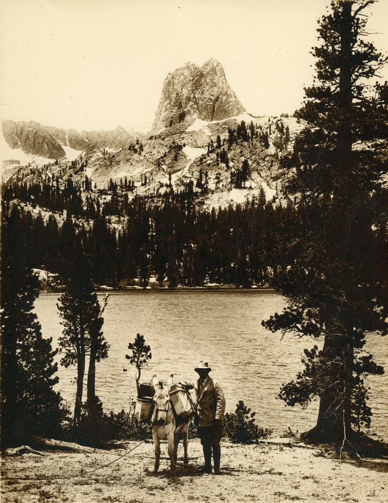 (#165063) [High Sierra] Eight photographs of the Kings River Canyon High Sierra: The Great Western Divide and Rae Lake and Fin Dome [title supplied]. Monochrome sepia prints. ANONYMOUS PHOTOGRAPHER.