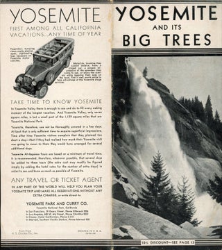 #165067) Yosemite and its Big Trees [cover title]. YOSEMITE PARK AND CURRY COMPANY
