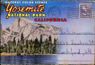 #165073) Natural color scenes Yosemite National Park California ... [folder title]. WESTERN...