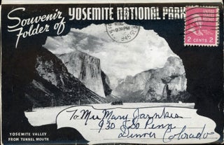 #165074) Souvenir folder of Yosemite National Park ... [folder title]. WAYNE PAPER BOX, PRINTING...