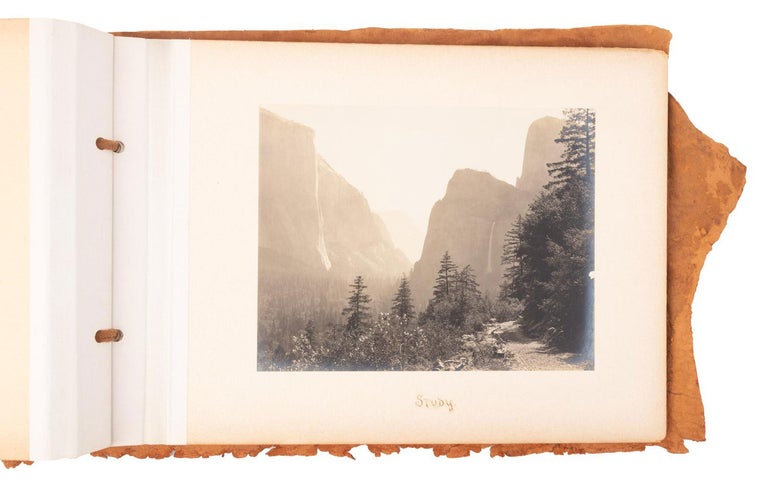 (#165084) [Yosemite Valley] Album with fifteen gelatin silver prints of Yosemite Valley, circa 1903. JULIUS THEODORE BOYSEN.
