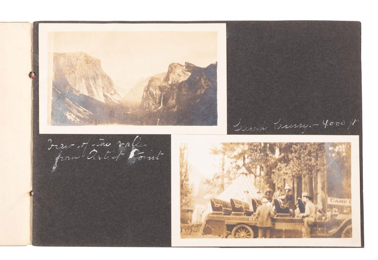 (#165085) [Yosemite National Park] An album of photographs recording a vacation in Yosemite National Park, circa 1915 or later. ANONYMOUS PHOTOGRAPHER.
