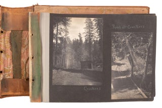 [Yosemite National Park] An album of photographs recording a vacation in Yosemite National Park in 1901, a mixture of professional photographs, many by George Fiske, and photographs taken by the visitors.