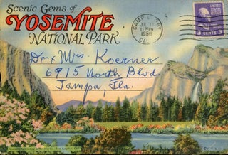 #165115) Scenic gems of Yosemite National Park ... [folder title]. WESTERN PUBLISHING AND NOVELTY...