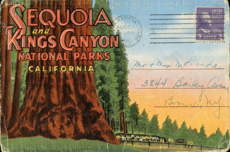 (#165116) Sequoia and Kings Canyon National Parks California ... [folder title]. SEQUOIA AND KINGS CANYON NATIONAL PARKS COMPANY.